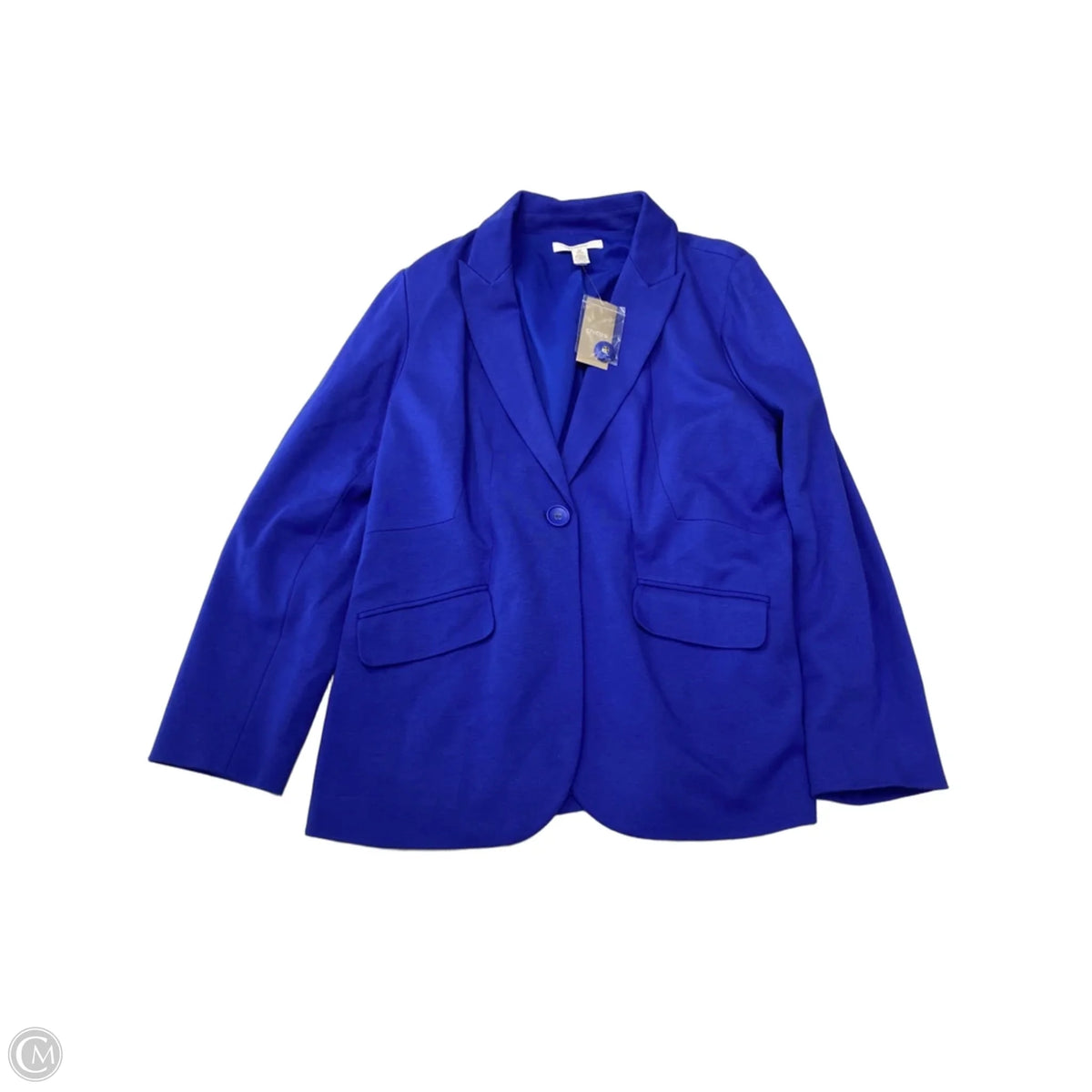 Blazer By Chicos In Blue, Size: L