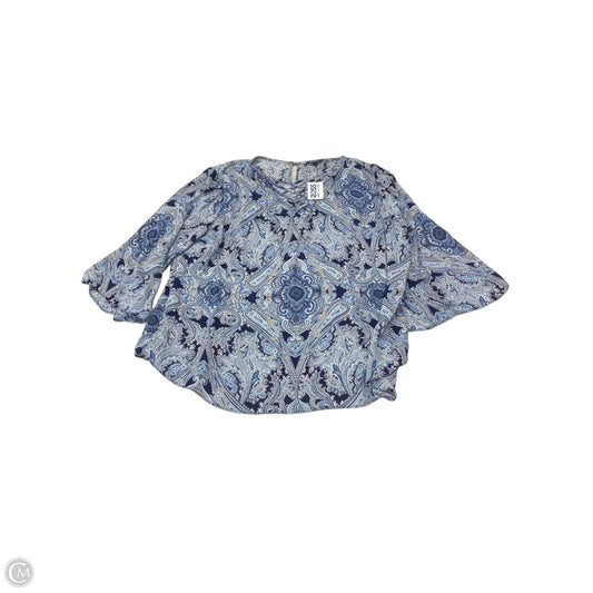 Blouse Long Sleeve By Sami & Jo In Paisley Print, Size: 3x
