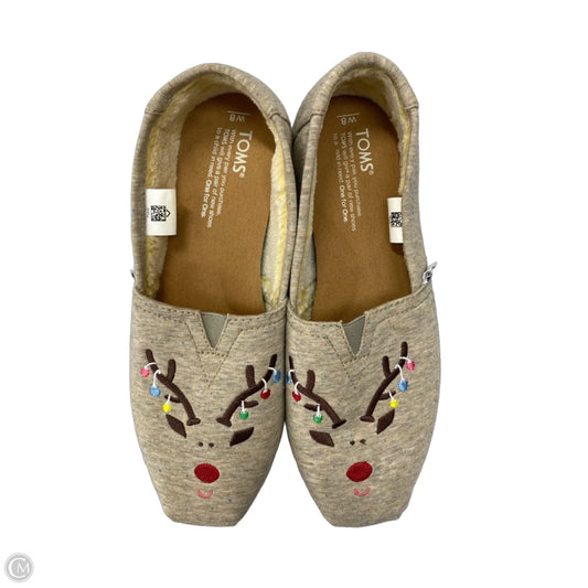 Shoes Flats By Toms In Beige, Size: 8