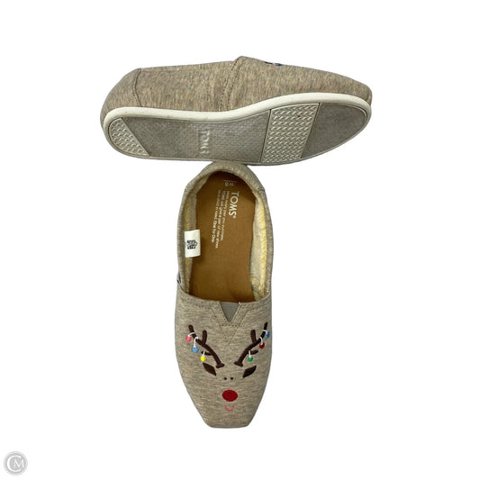 Shoes Flats By Toms In Beige, Size: 8