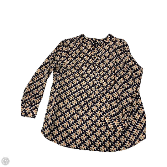 Top Long Sleeve By Talbots In Multi-colored, Size: 2x
