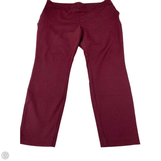 Pants Dress By Dalia In Maroon, Size: Xxl