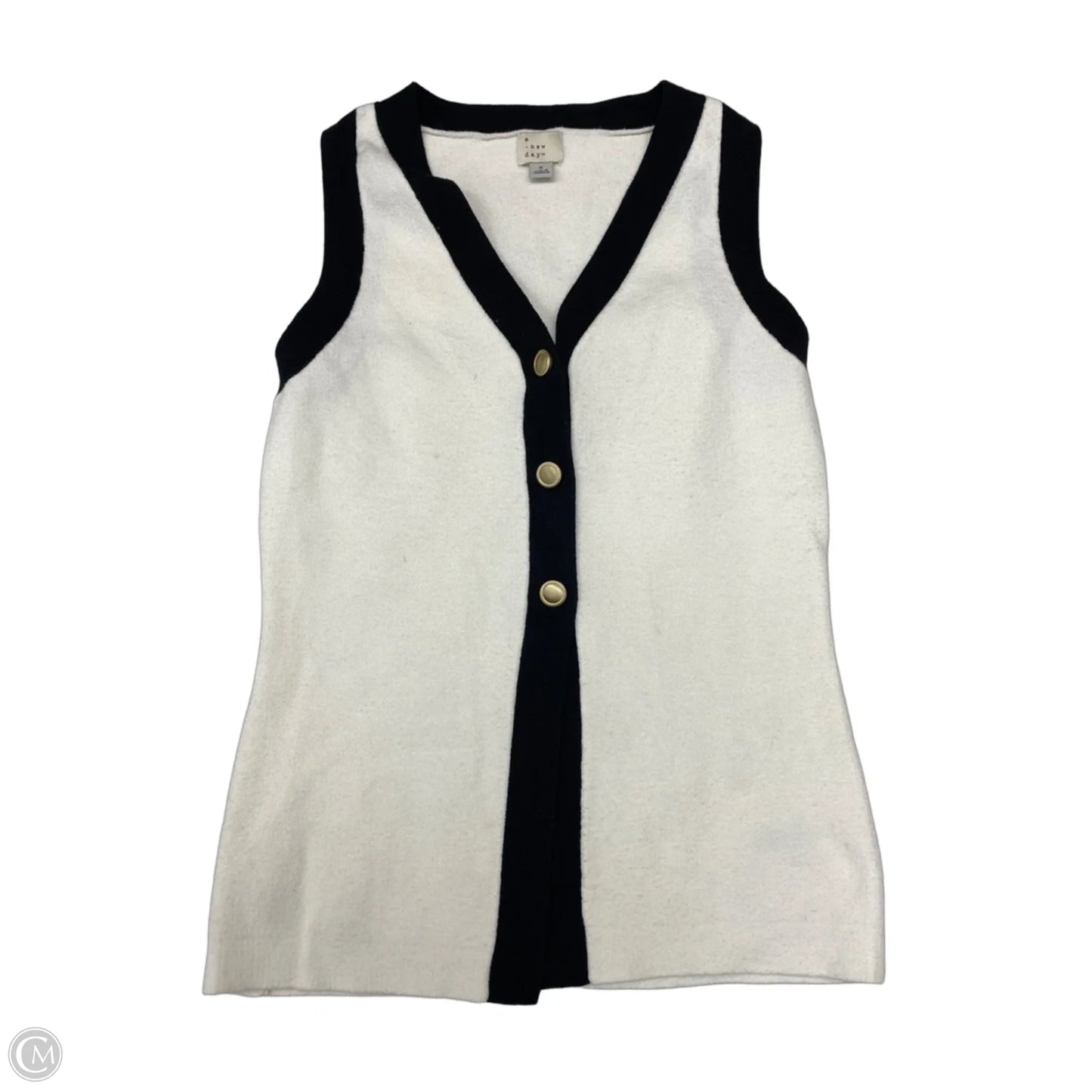 Top Sleeveless By A New Day In Black & White, Size: S