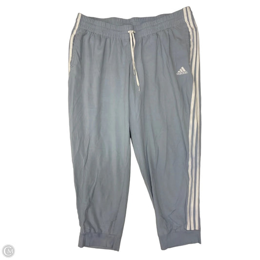 Athletic Pants By Adidas In Blue & White, Size: 2x