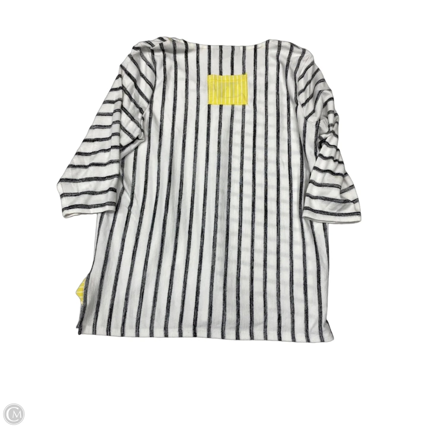 Blouse Long Sleeve By Onque In Black & White, Size: L