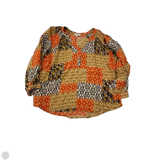 Blouse Long Sleeve By Umgee In Multi-colored, Size: S
