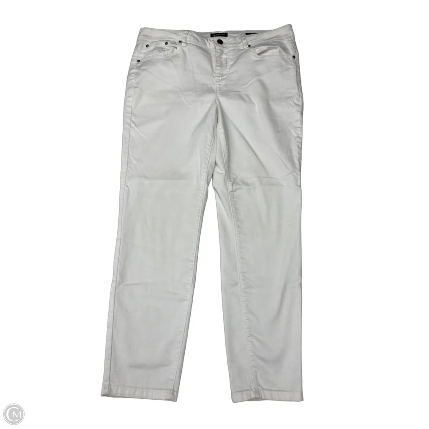 Jeans Straight By Clothes Mentor In White, Size: 14p
