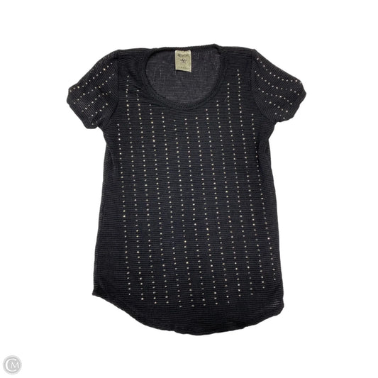 Top Short Sleeve By Vocal In Black, Size: M
