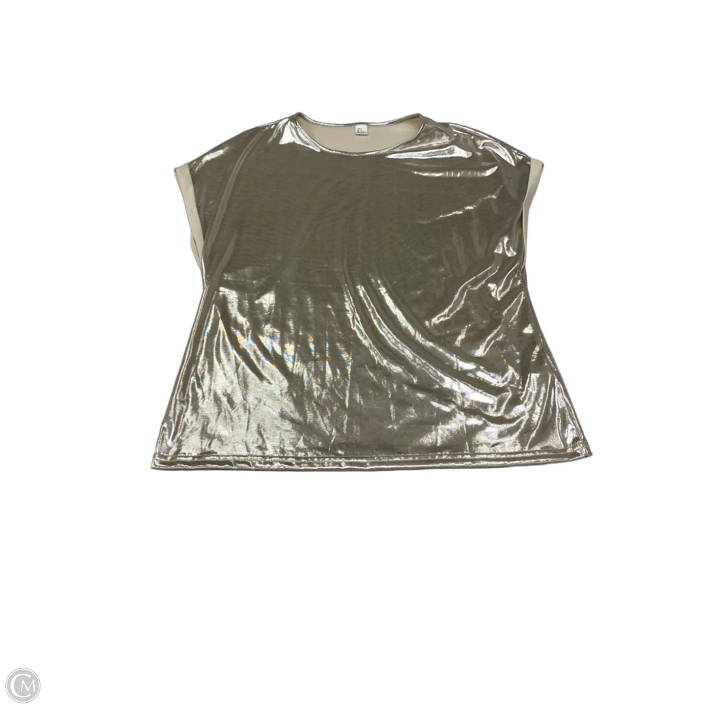 Blouse Sleeveless By Clothes Mentor In Gold, Size: M