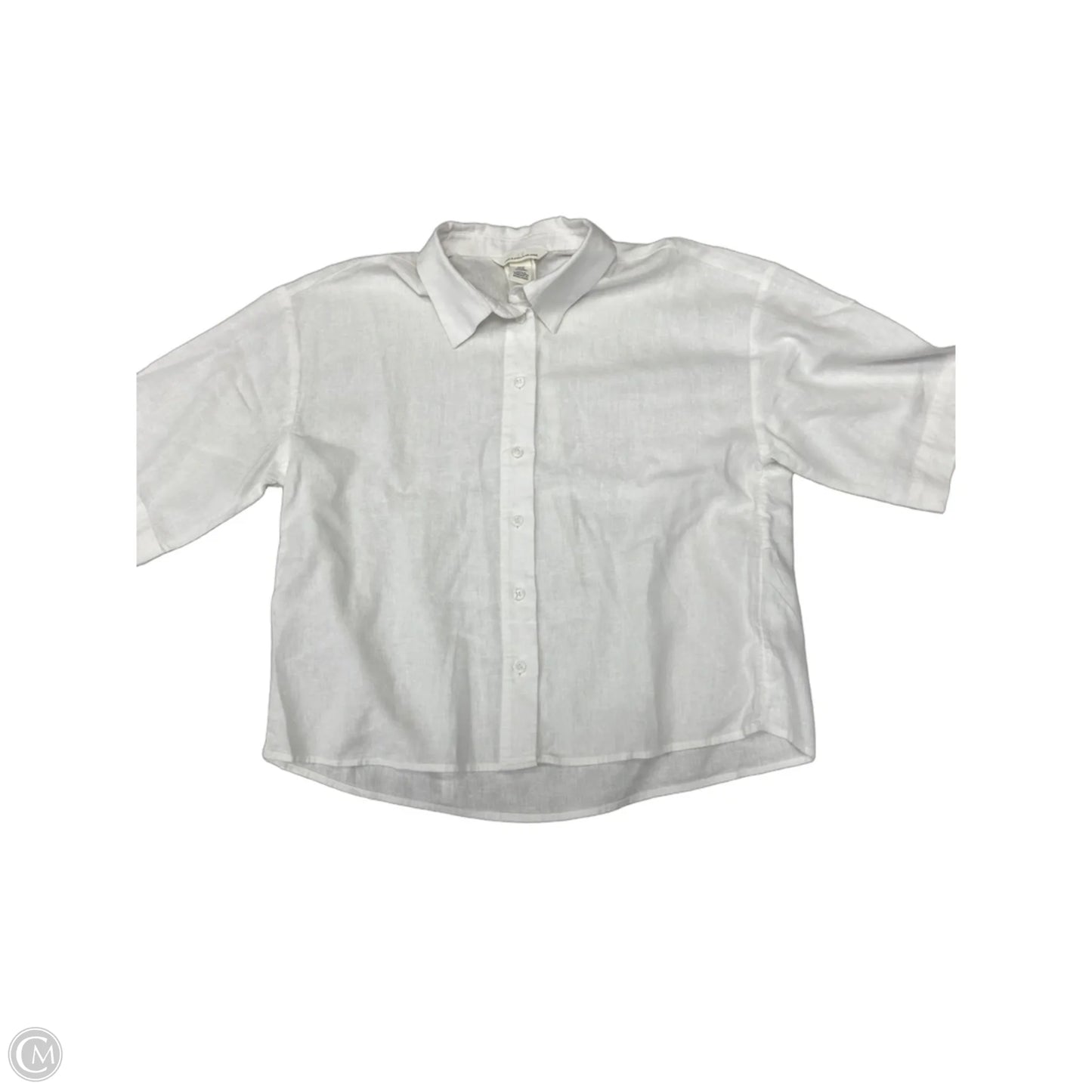 Top Short Sleeve By H&m In White, Size: Xs