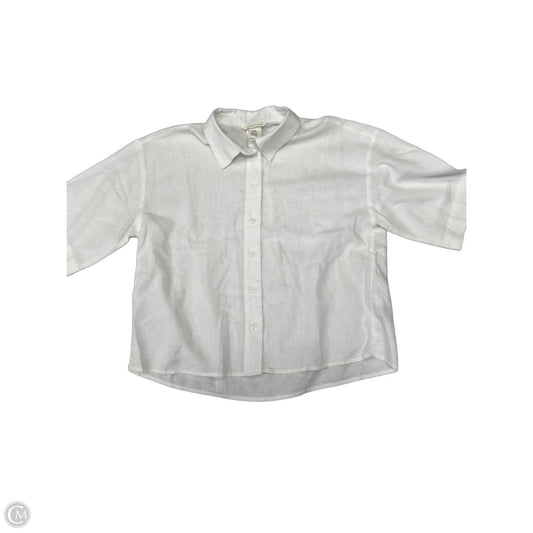 Top Short Sleeve By H&m In White, Size: Xs