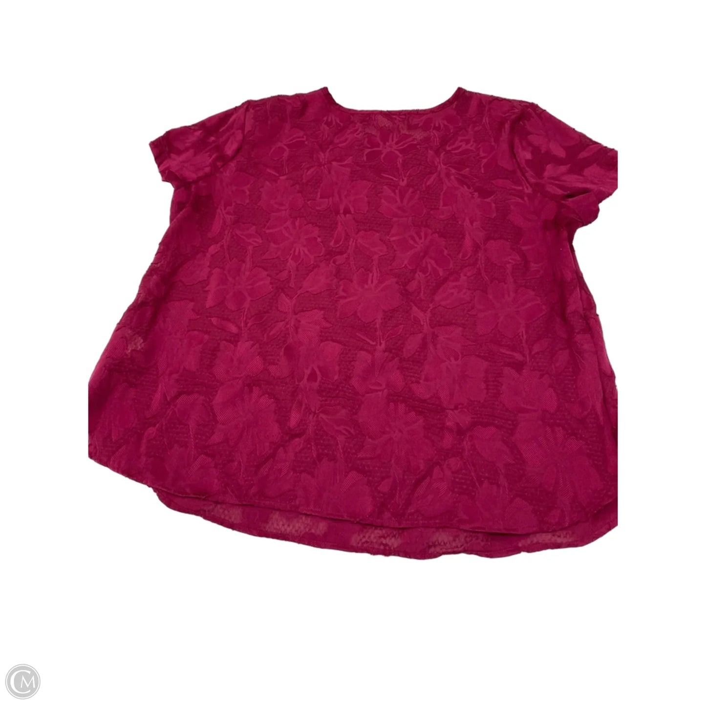 Blouse 3/4 Sleeve By Jennifer Lopez In Mauve, Size: L