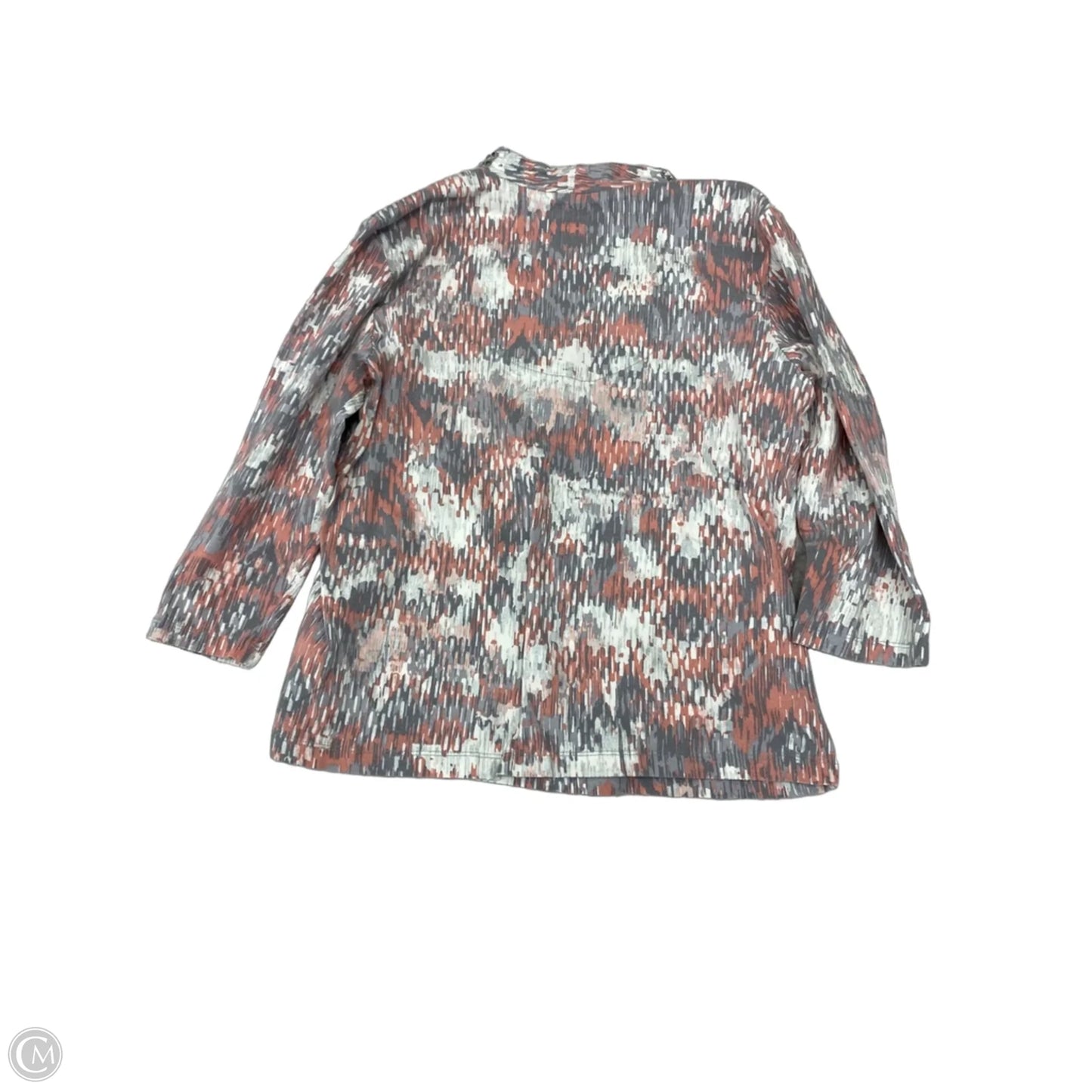 Top Long Sleeve By Ruby Rd In Grey & Pink, Size: Sp