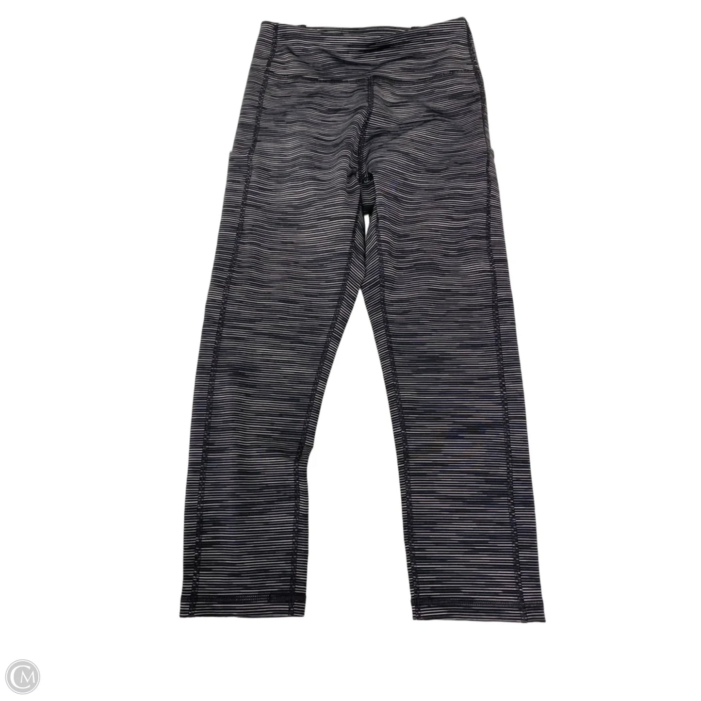 Athletic Leggings Capris By Tek Gear In Black & Grey, Size: S