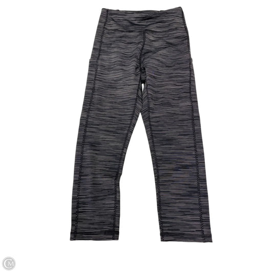 Athletic Leggings Capris By Tek Gear In Black & Grey, Size: S