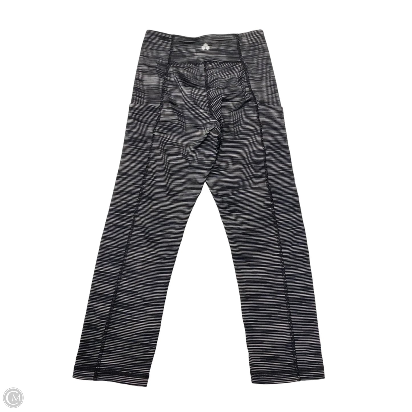Athletic Leggings Capris By Tek Gear In Black & Grey, Size: S