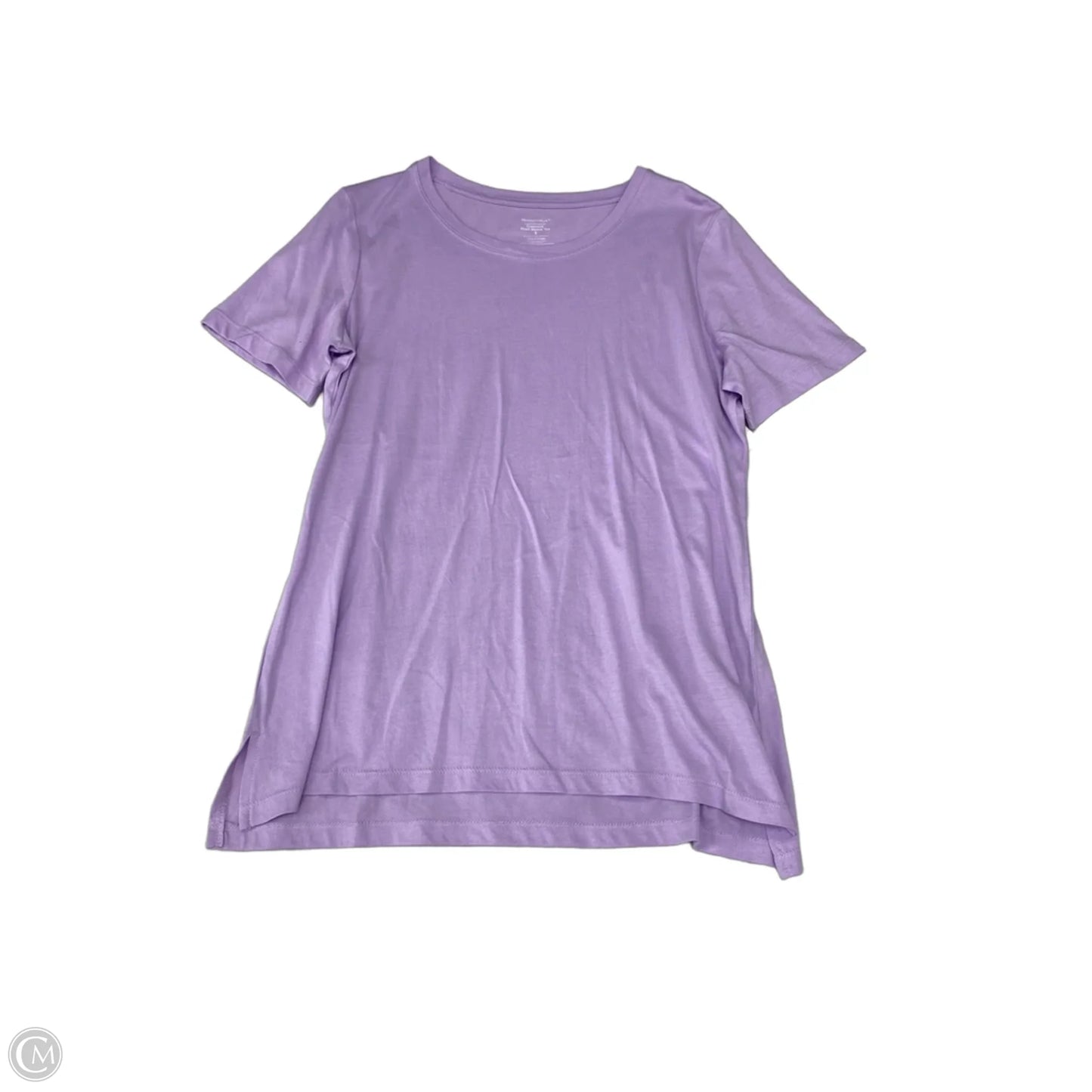 Top Short Sleeve Basic By Members Mark In Purple, Size: S