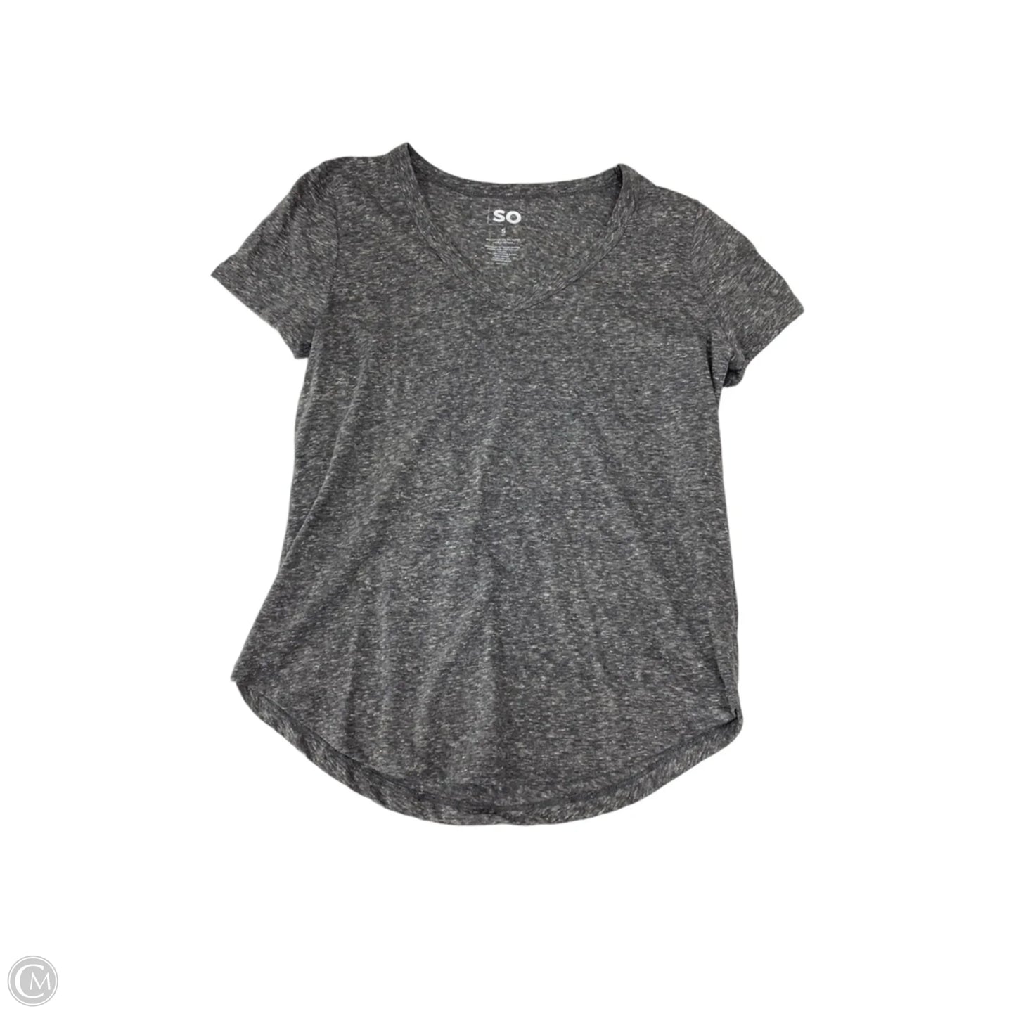 Top Short Sleeve Basic By So In Grey, Size: S