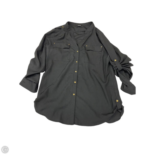 Top Long Sleeve By Premise In Black, Size: M