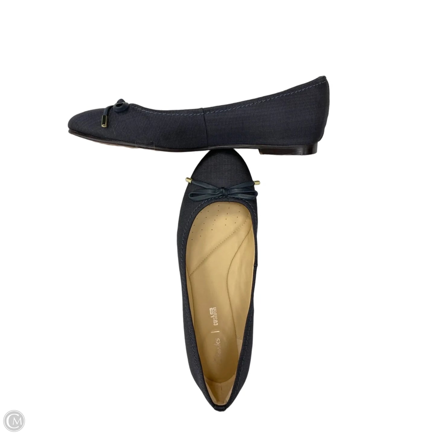 Shoes Flats By Clarks In Green & White, Size: 9