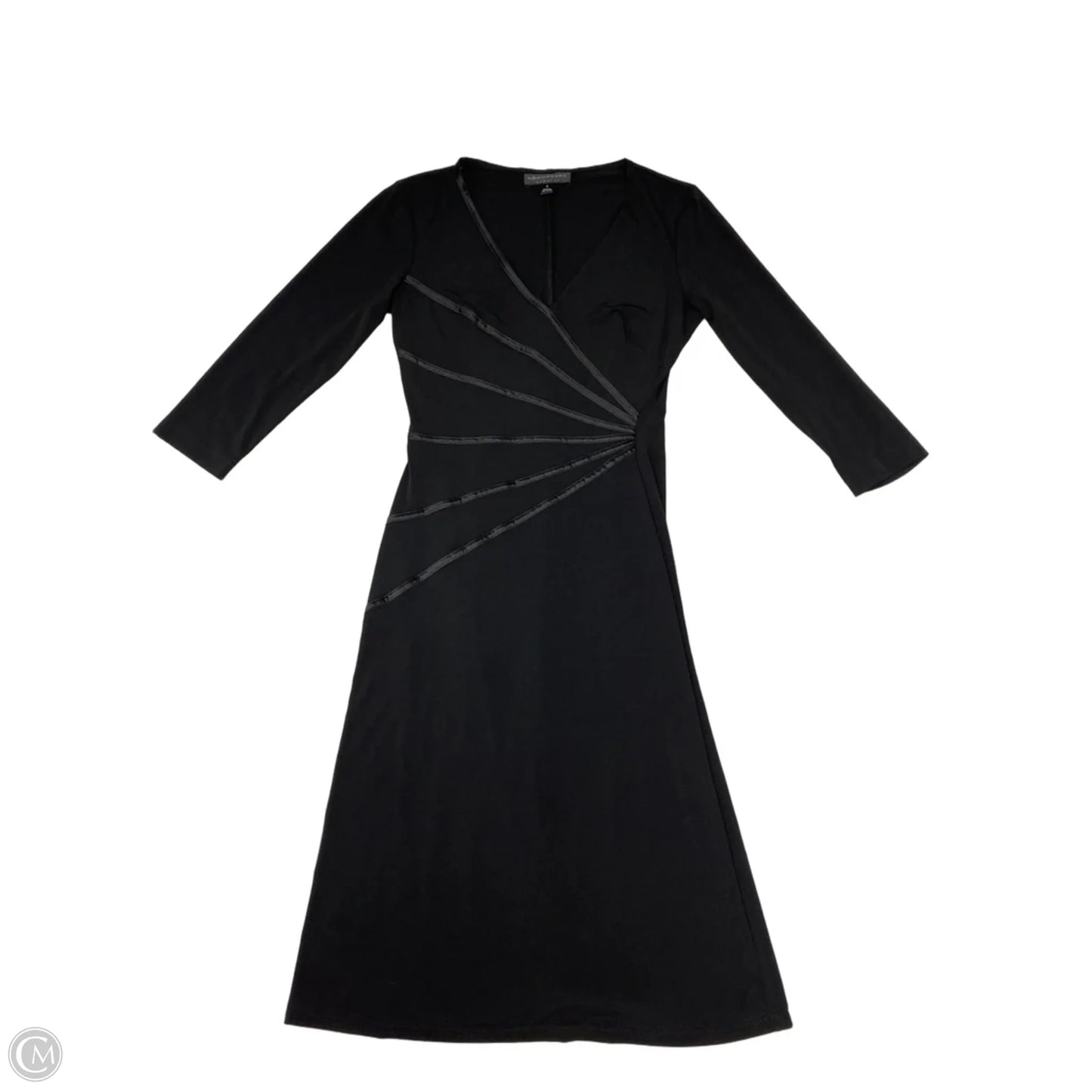 Dress Casual Midi By Connected Apparel In Black, Size: S