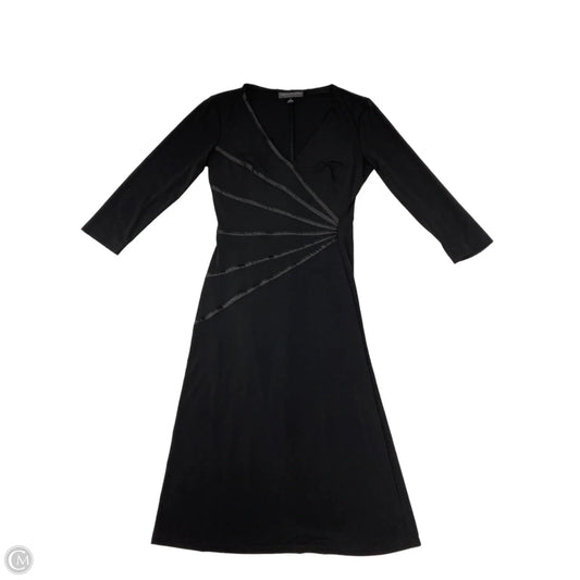 Dress Casual Midi By Connected Apparel In Black, Size: S