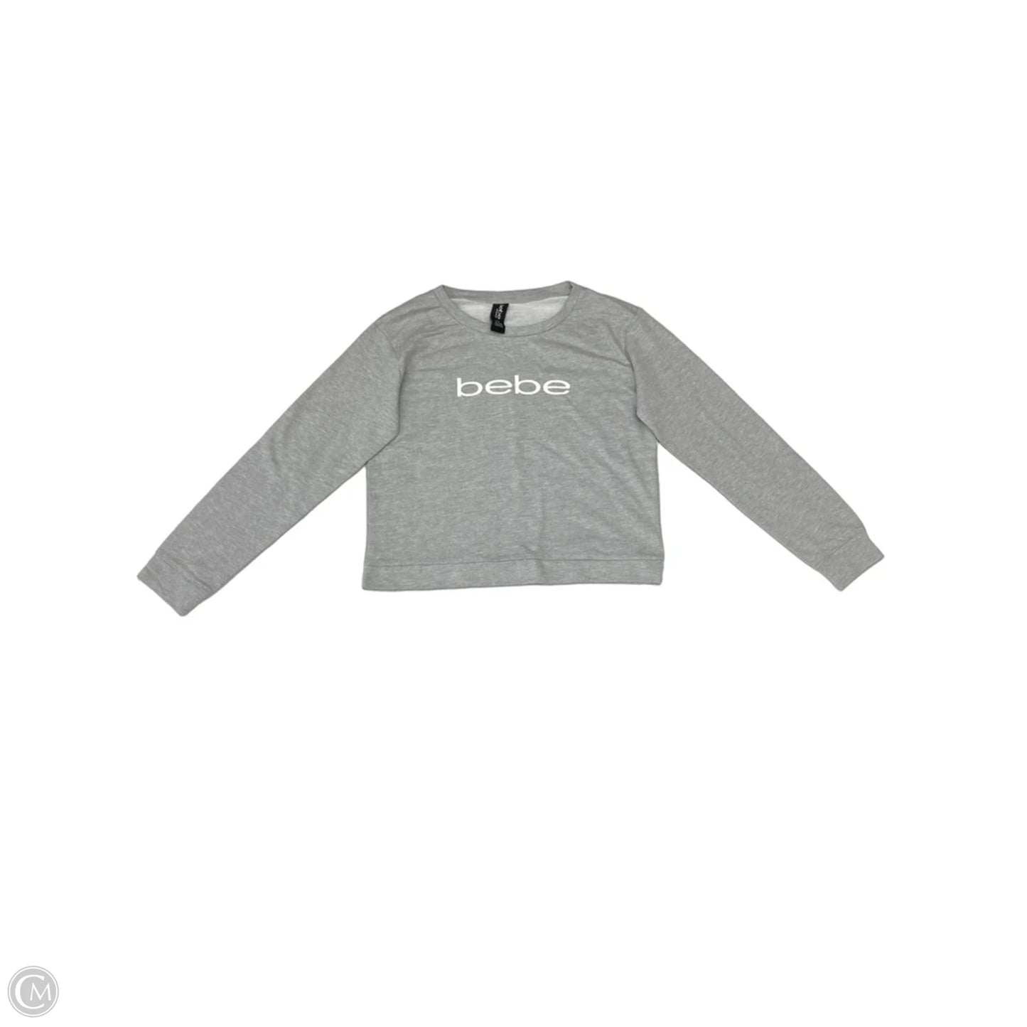 Sweatshirt Crewneck By Bebe In Grey, Size: L