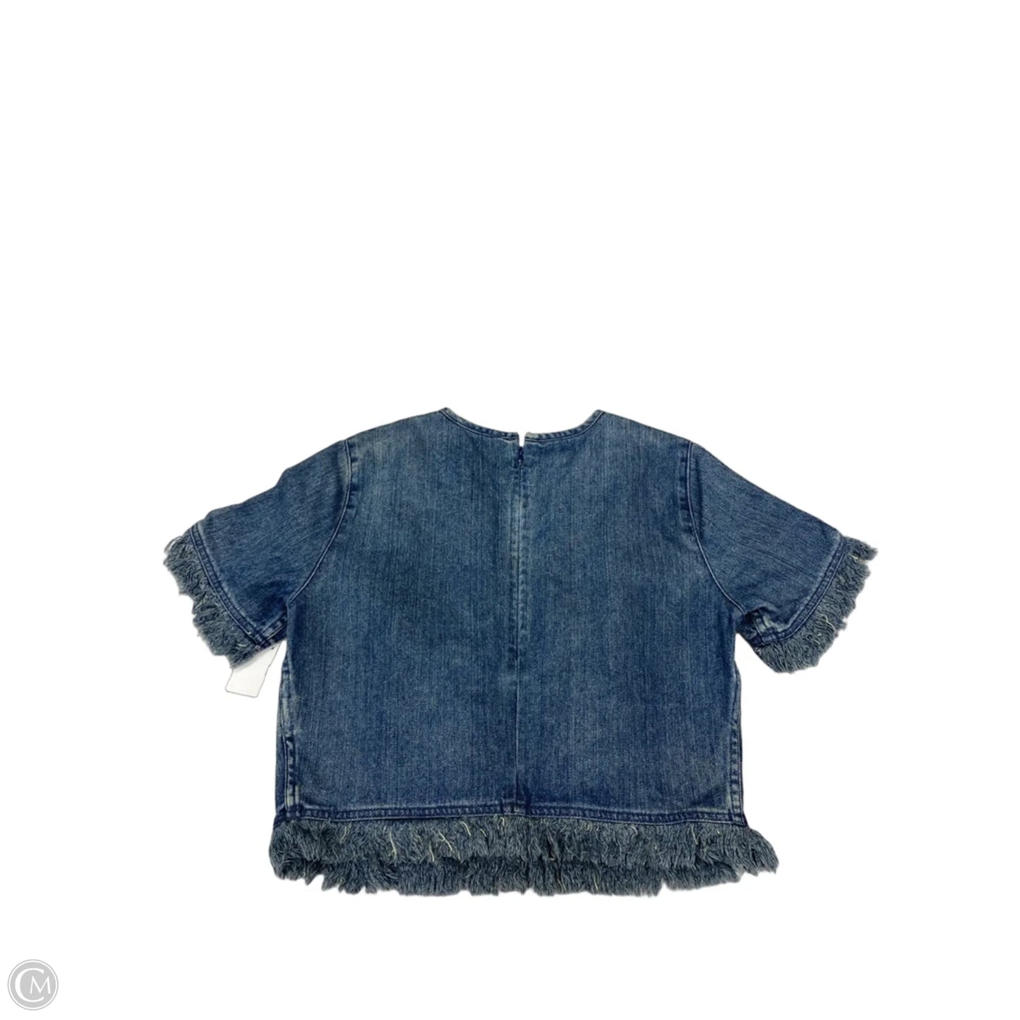 Top Short Sleeve Designer By Michael Kors In Blue, Size: M