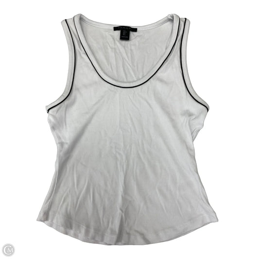 Athletic Tank Top By Tahari In White, Size: L