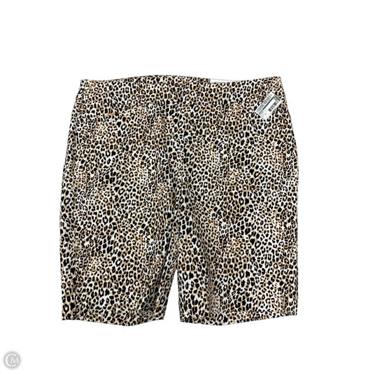 Shorts By Chicos In Animal Print, Size: 16