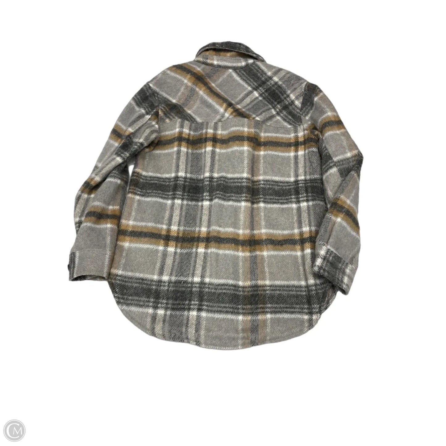 Jacket Fleece By Thread And Supply In Grey & Tan, Size: S