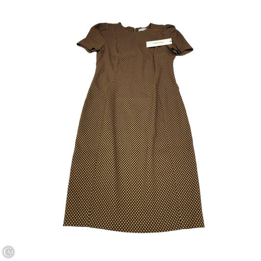 Dress Work By Calvin Klein In Checkered Pattern, Size: S