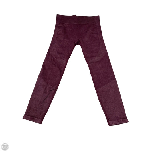 Athletic Leggings By Joy Lab In Maroon, Size: L