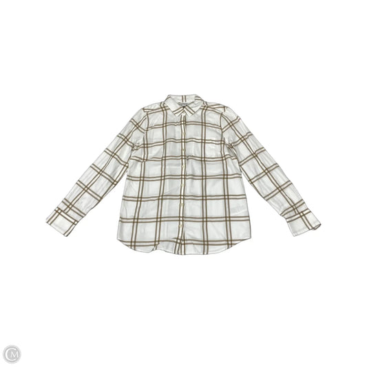 Top Long Sleeve By J. Crew In Cream & Tan, Size: Xs