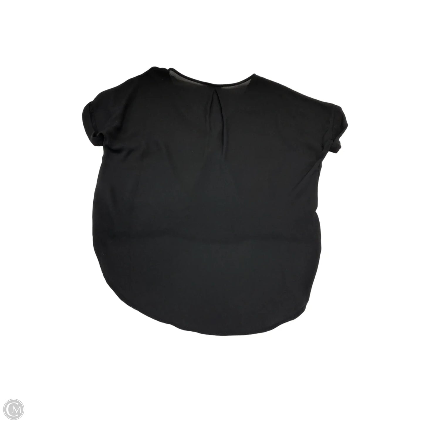 Blouse Short Sleeve By Lush In Black, Size: S