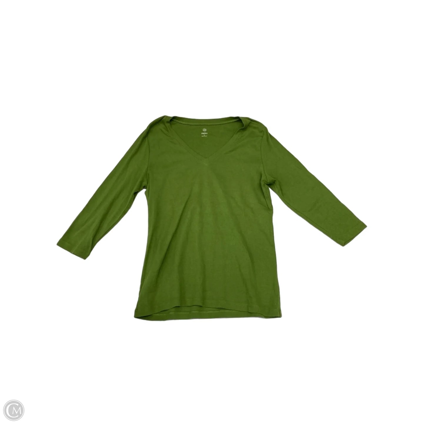 Top Long Sleeve By Caslon In Green, Size: Xl