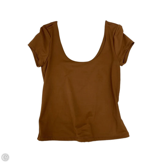 Top Short Sleeve By Old Navy In Brown, Size: S