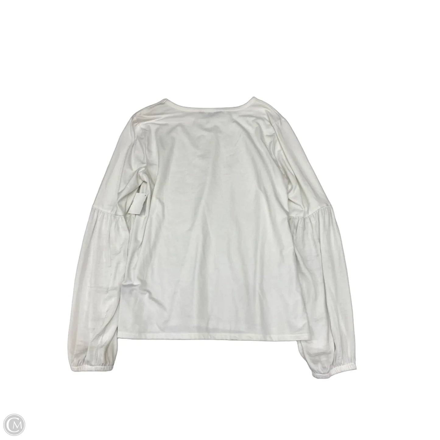 Top Long Sleeve By Simply Vera In White, Size: S