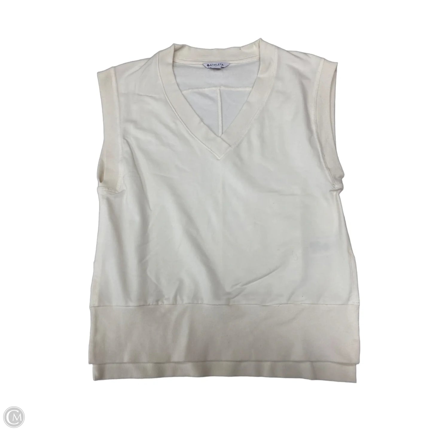 Top Sleeveless By Athleta In Cream, Size: Sp