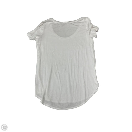 Athletic Top Short Sleeve By Athleta In White, Size: M