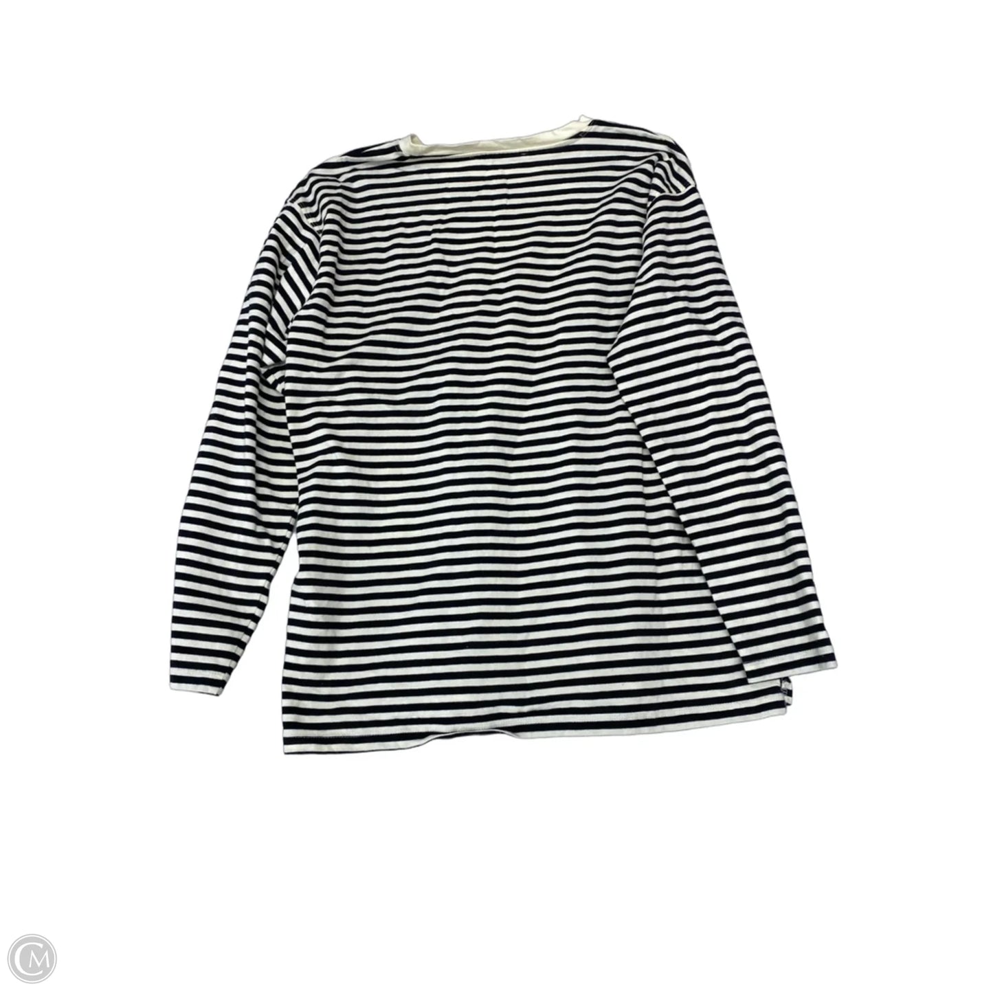 Top Long Sleeve By Mng In Striped Pattern, Size: M