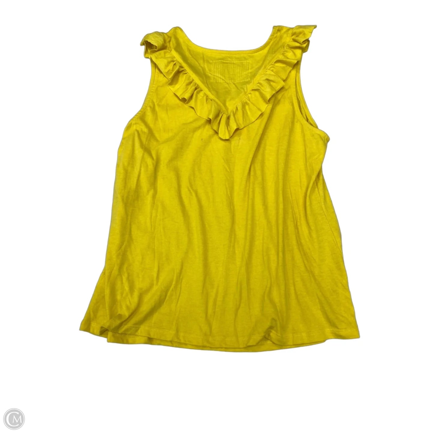 Top Sleeveless By Maeve In Yellow, Size: Xl