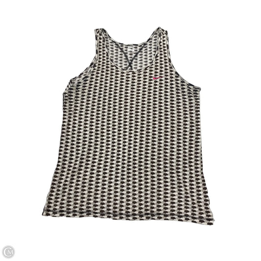 Top Sleeveless By Nike Apparel In Brown & Cream, Size: Xxl