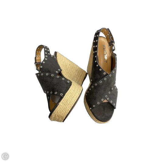 Sandals Heels Wedge By Report In Black, Size: 8